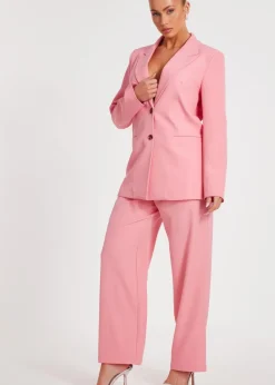 Quiz Coral Woven Blazer