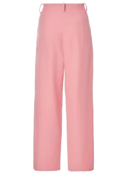 Quiz Coral Woven Wide Leg Trousers
