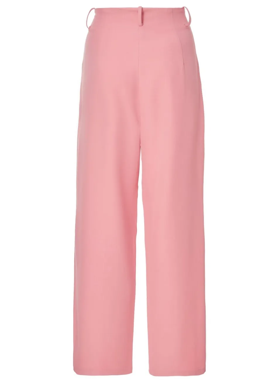 Quiz Coral Woven Wide Leg Trousers