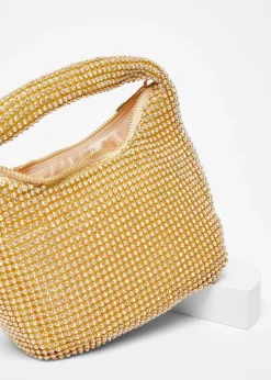 Quiz Gold Embellished Mini Bag