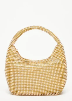 Quiz Gold Embellished Mini Bag
