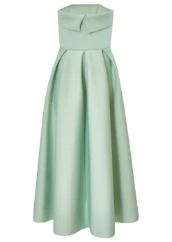 Quiz Green Bandeau Skater Dress
