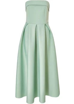 Quiz Green Bandeau Skater Dress