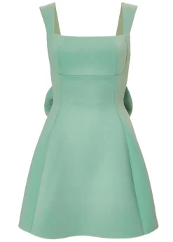 Quiz Green Bow Skater Dress