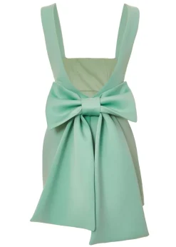 Quiz Green Bow Skater Dress