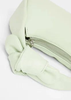 Quiz Green Knot Handle Shoulder Bag