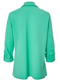 Quiz Green Ruched Sleeve Blazer