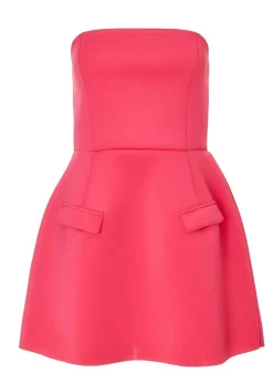 Quiz Magenta Bandeau A Line Mini Dress