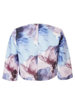 Quiz Multi Floral Cropped Jacket