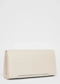 Quiz Natural Metallic Clutch Bag