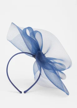 Quiz Navy Bow Headband Fascinator