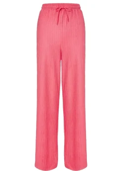 Quiz Orange Textured Palazzo Trousers