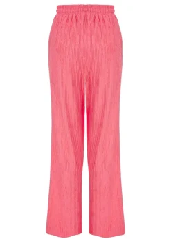 Quiz Orange Textured Palazzo Trousers