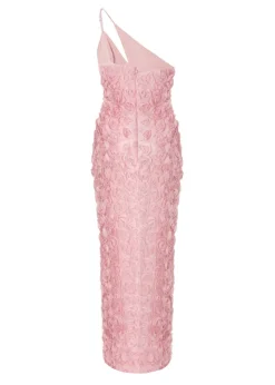 Quiz Pink One Shoulder Floral Maxi Dress