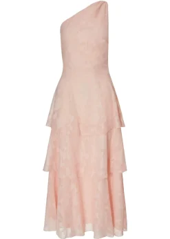 Quiz Pink Petite Tiered Maxi Dress