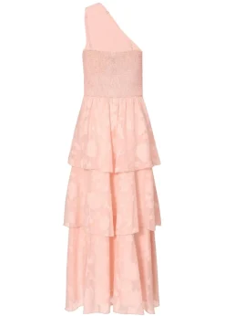 Quiz Pink Tiered Maxi Dress