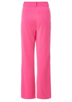 Quiz Pink Woven Flared Trousers