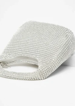 Quiz Silver Embellished Mini Bag