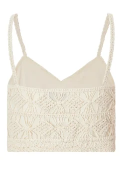 Quiz Stone Crochet Crop Top