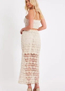 Quiz Stone Crochet Crop Top