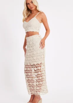 Quiz Stone Crochet Crop Top