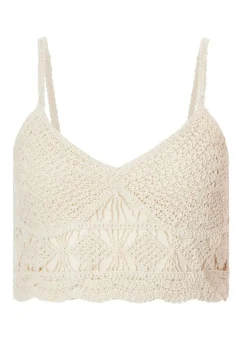 Quiz Stone Crochet Crop Top