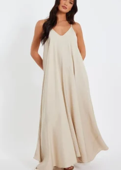 Quiz Stone Stone Diamante Maxi Dress