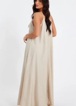 Quiz Stone Stone Diamante Maxi Dress