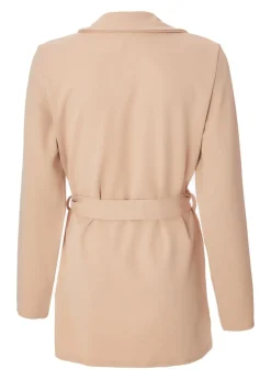 Quiz Stone Tie Waist Blazer