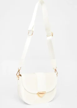 Quiz White Cross Body Bag