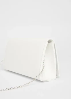 Quiz White Long Clutch Bag