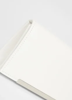 Quiz White Long Clutch Bag