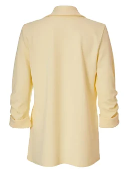 Quiz Yellow Ruched Sleeve Blazer