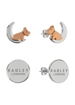 Radley London 18ct Rose Gold/Silver Plated Moon & Stars Earrings