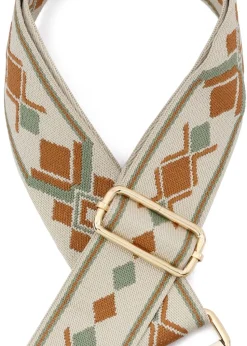 Raffaella Beige and Brown Changeable Handbag Strap