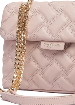 Raffaella Beige Quilted Chain Shoulder Bag