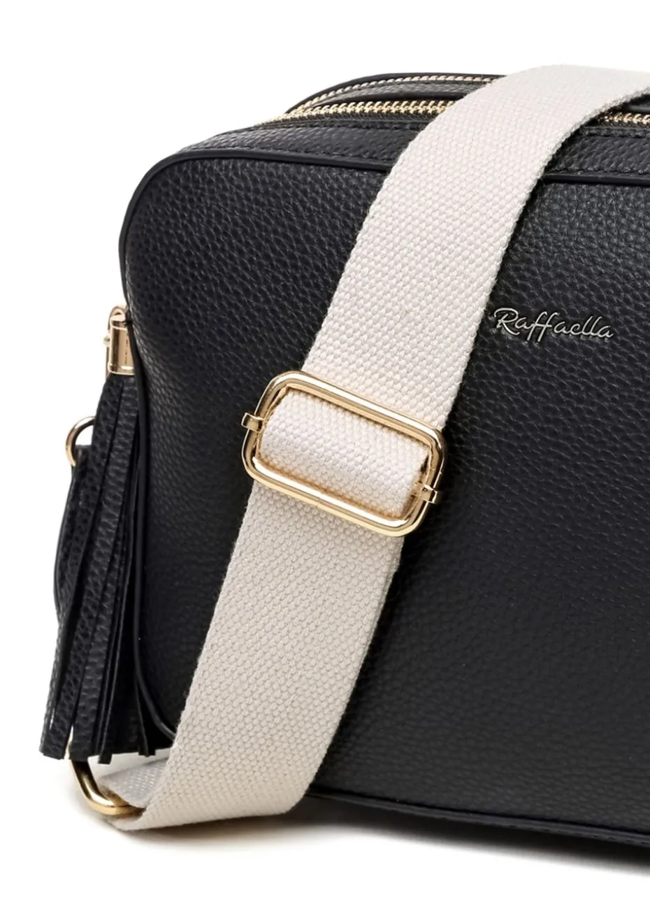 Raffaella Black Cross Body Camera Bag