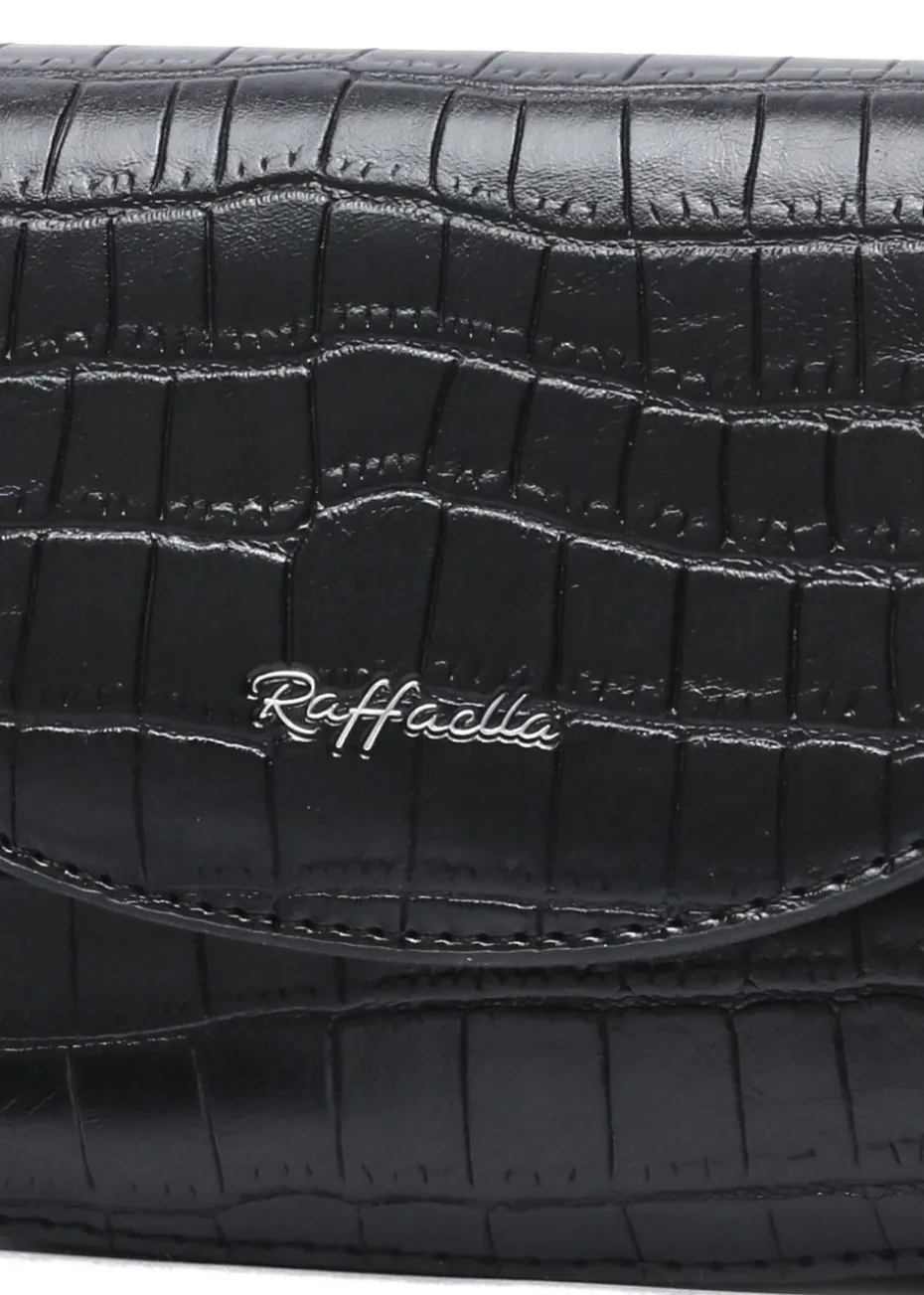 Raffaella Black Cross Body Phone Bag