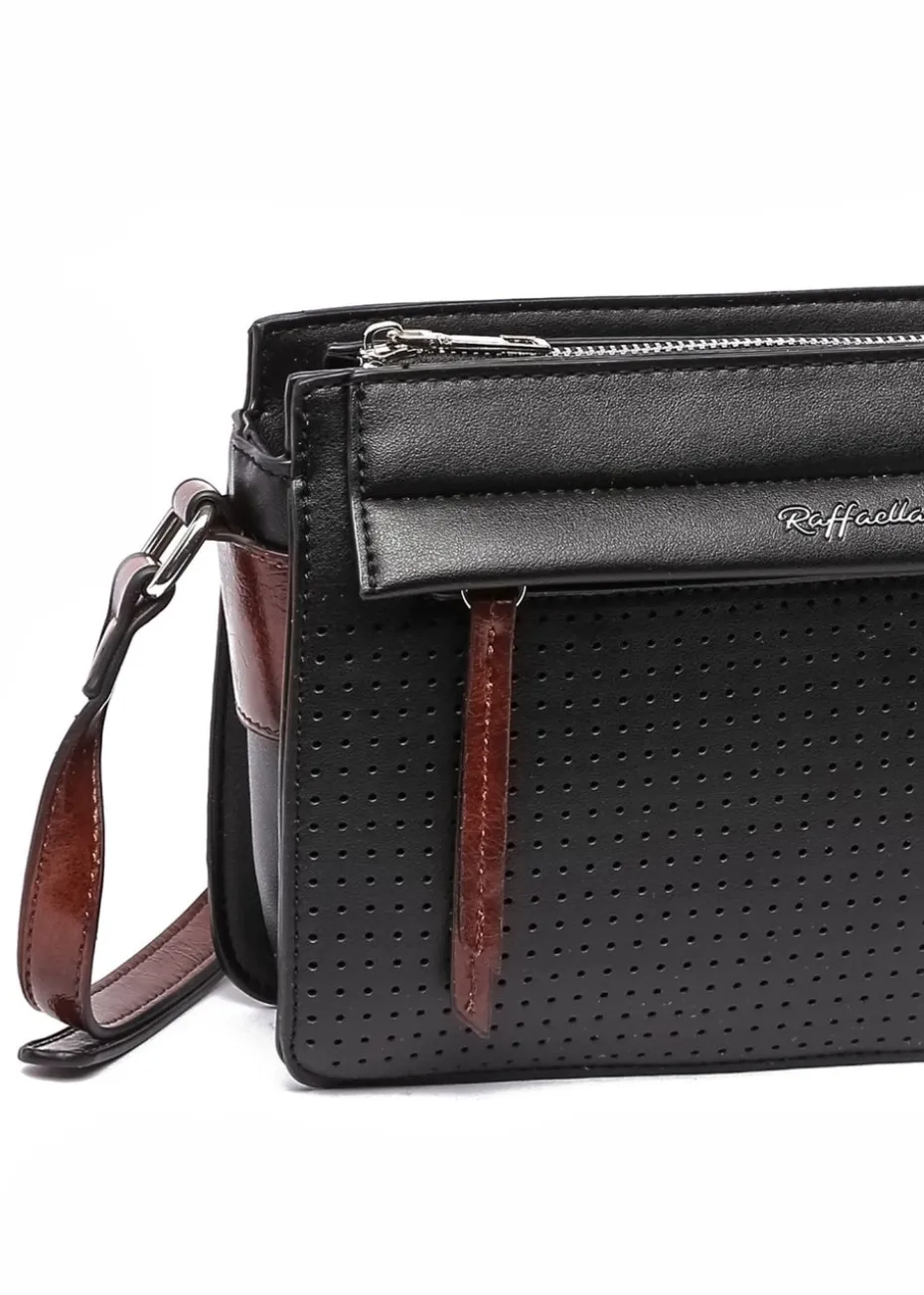 Raffaella Black Thin Cross Body Bag