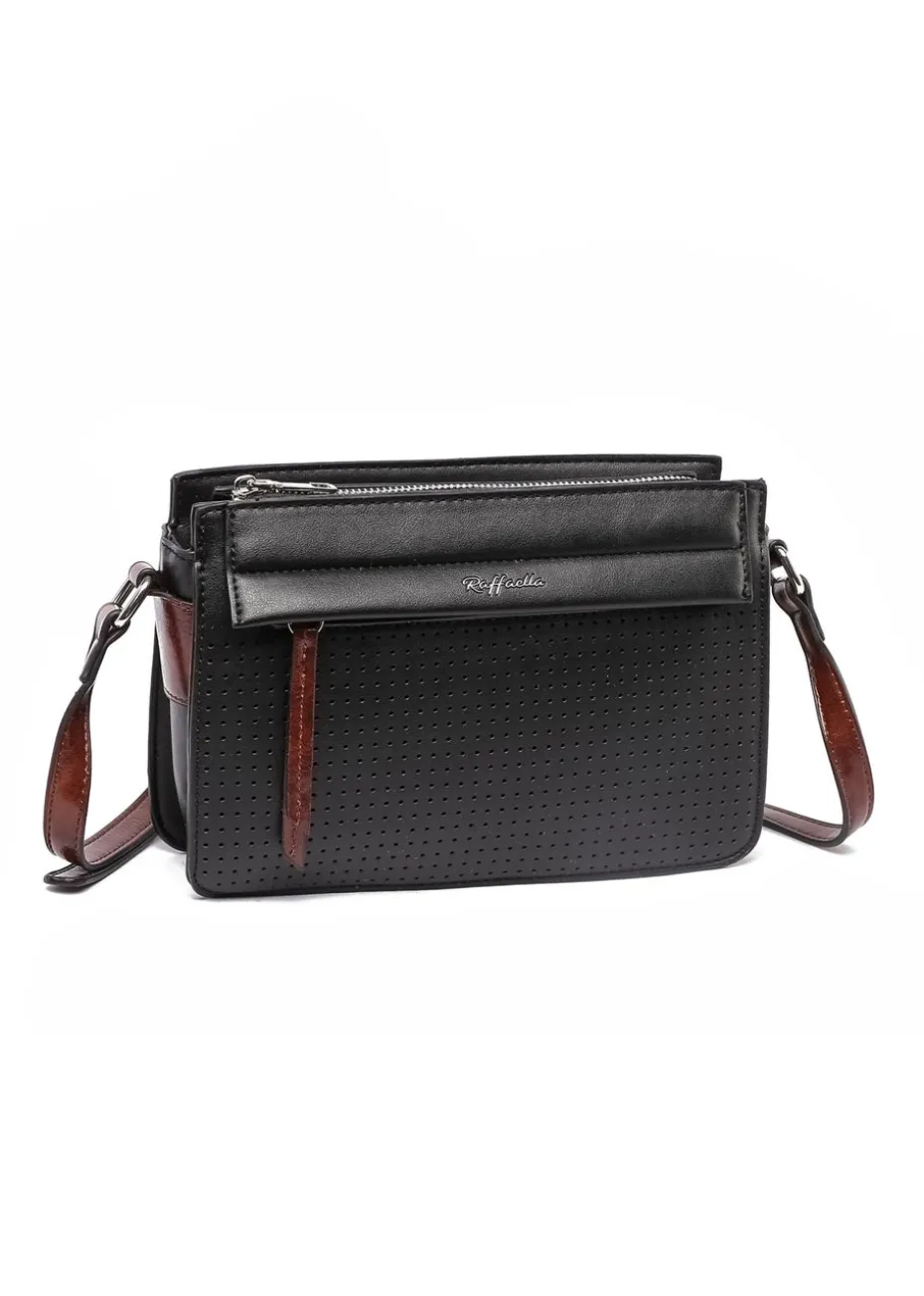 Raffaella Black Thin Cross Body Bag