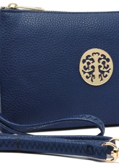 Raffaella Blue Clutch Purse