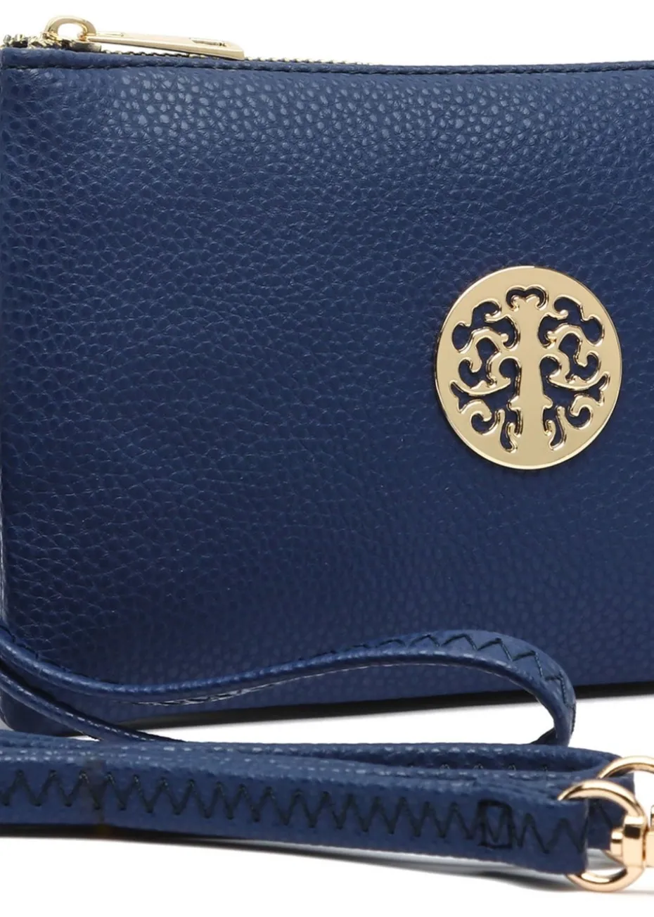 Raffaella Blue Clutch Purse