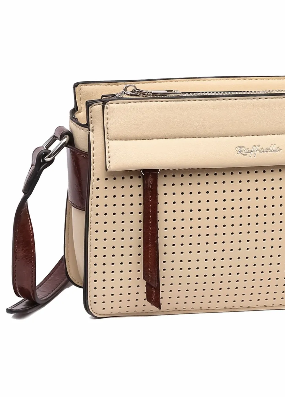 Raffaella Cream Thin Cross Body Bag
