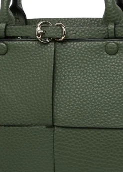 Raffaella Green Buckle Detail Shoulder Bag