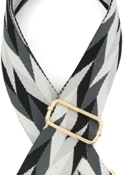 Raffaella Grey and Black Changeable Handbag Strap