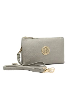 Raffaella Grey Clutch Purse