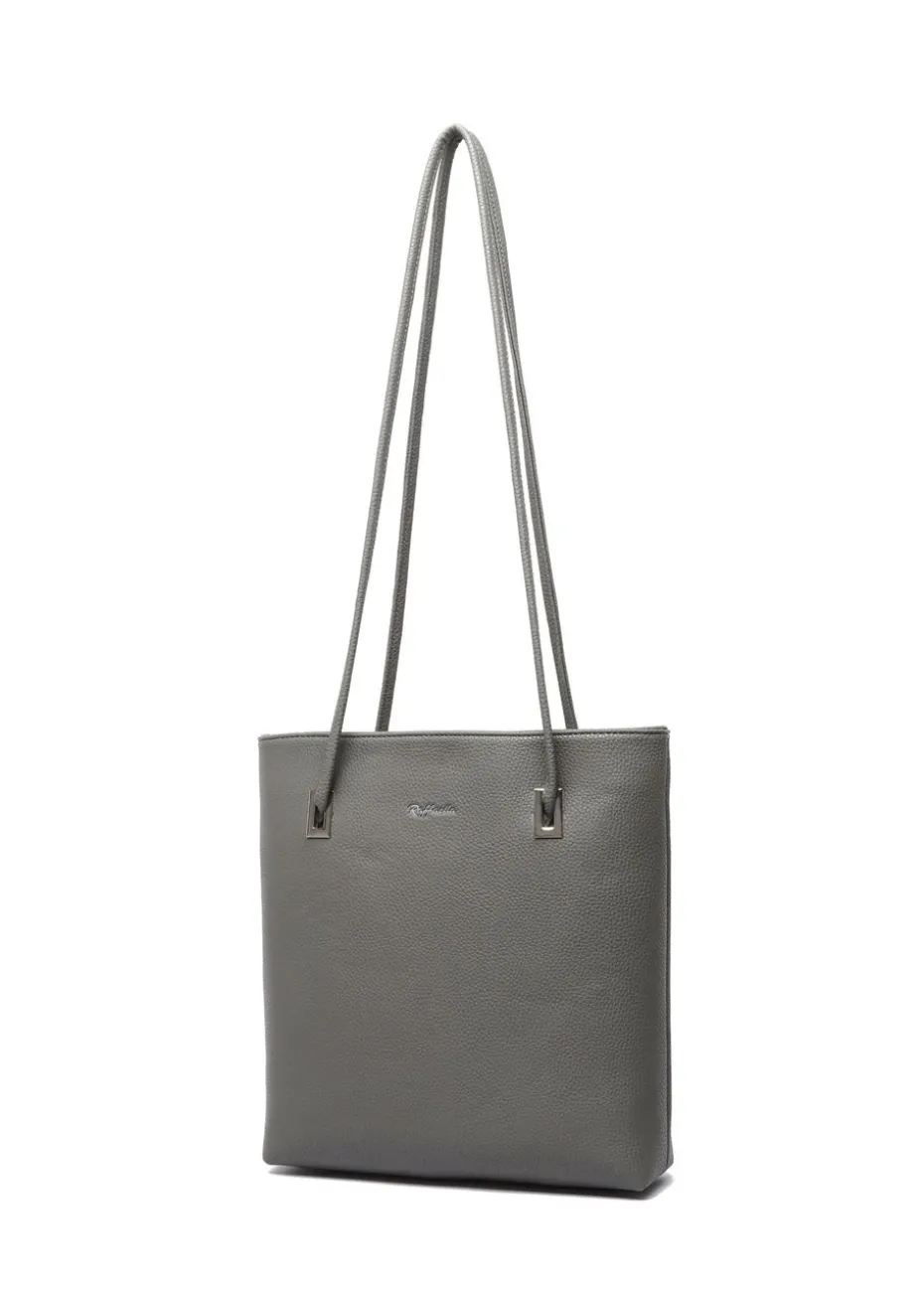 Raffaella Grey Slim Tote Shoulder Bag