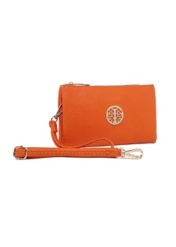 Raffaella Orange Clutch Purse