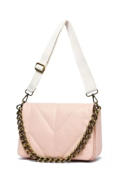 Raffaella Pink Chain Front Cross Body Bag