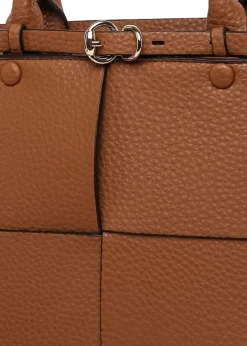 Raffaella Tan Buckle Detail Shoulder Bag
